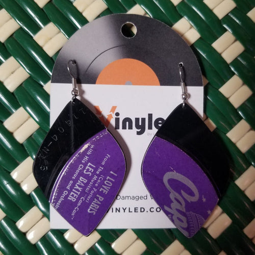 009 Les Baxter I Love Paris/Gigi Vinyl Record EARRINGS