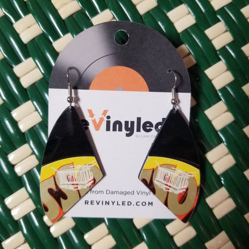 011 Ginap Ginop Toot Toot Toot Vinyl Record EARRINGS