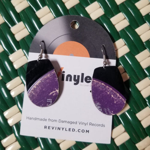 014 Les Paul & Mary Ford It's A Lonesome Old Town Vinyl Record EARRINGS
