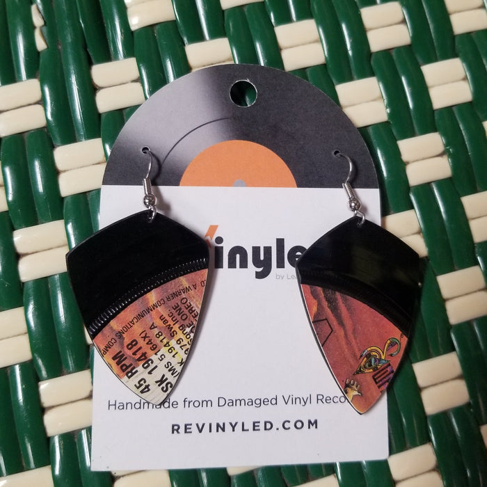 018 David Edmunds Girl Talk/Bad Is Bad Vinyl Record EARRINGS