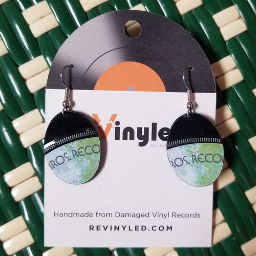 022 Shaun Cassidy Dadoo Ron Ron / Holiday Vinyl Record EARRINGS
