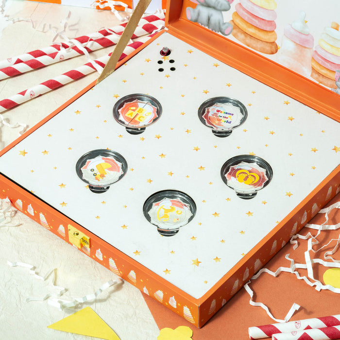 999 Silver Musical Welcome Baby Coin Box (5 Coins)