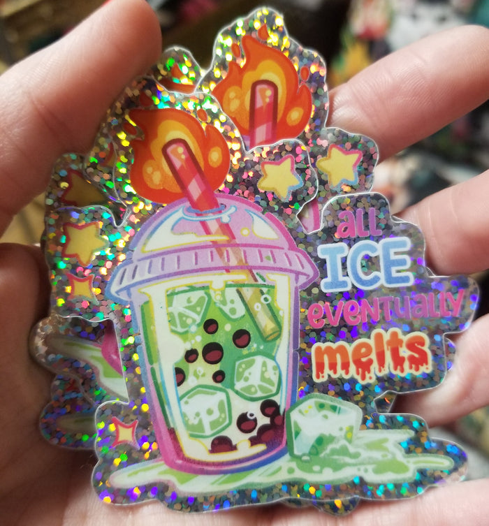 All Ice Eventually Melts Holographic STiCKER
