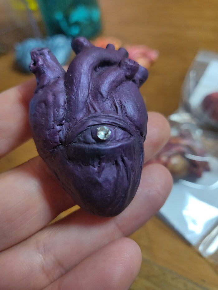 Anatomical Heart Hand-sculpted PiNS / BROOCH