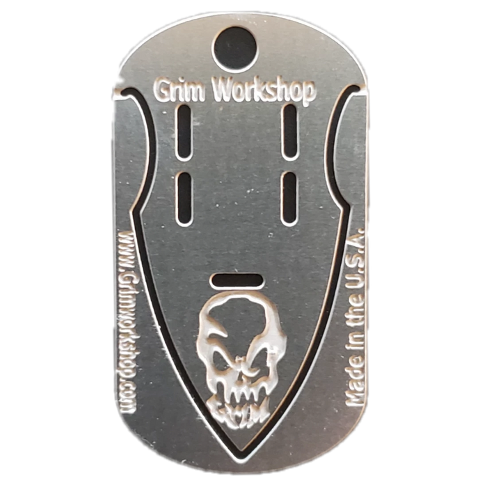 Arrowhead Dog Tag for use as an arrowhead survival necklace wearing an arrowhead necklace for EDC