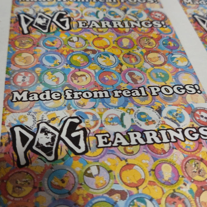 Assorted Simpsons 90s Pog EARRINGS