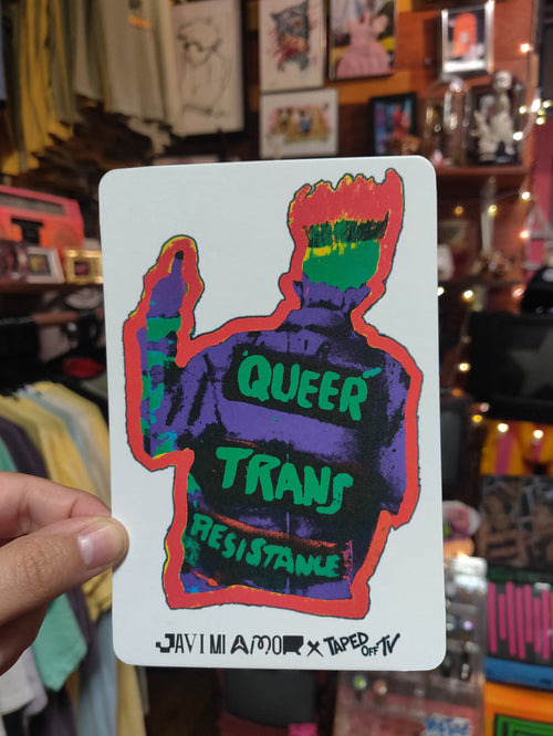 * Attic Youth Center Donation* Queer Trans Resistance POSTCARD @javi.miamor X @tapedofftv