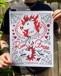 BB Girl Run Free PRINT by the666cat