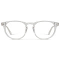 Clear || Women's Retro-Inspired Oval Blue Light Blocking Glasses with a Clear Acetate Frame and Clear Lens