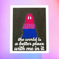 Bisexual Pride Ghost PRiNT by Solo Souls