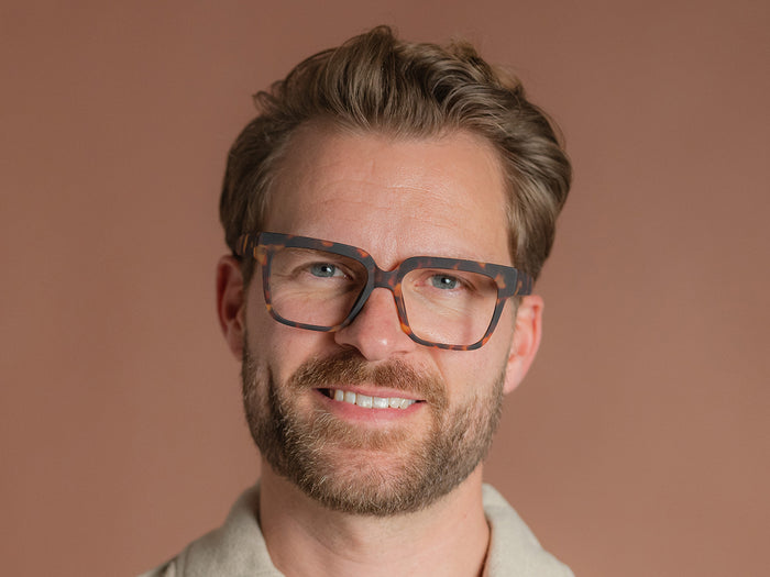 Blue Light Zero Glasses 'Blake' Matt Tortoiseshell
