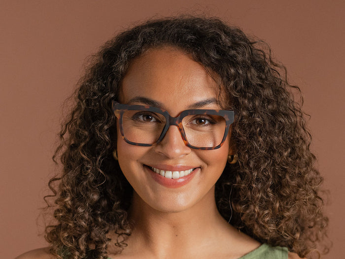 Blue Light Zero Glasses 'Blake' Matt Tortoiseshell