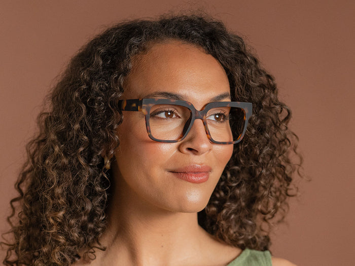 Blue Light Zero Glasses 'Blake' Matt Tortoiseshell