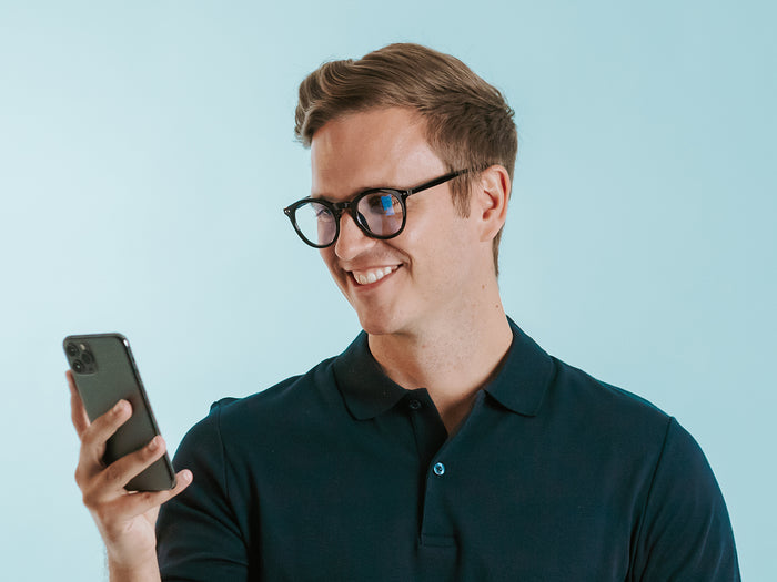 Blue Light Zero Glasses 'Embankment' Black