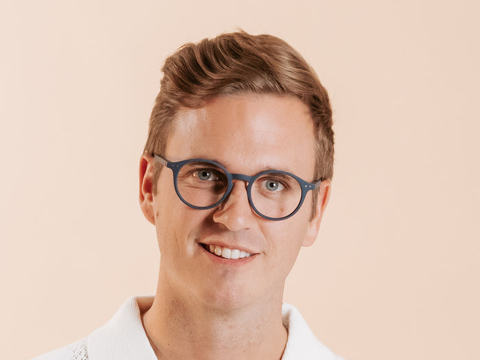 Blue Light Zero Glasses 'Sydney' Navy Blue