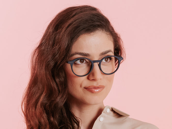 Blue Light Zero Glasses 'Sydney' Navy Blue
