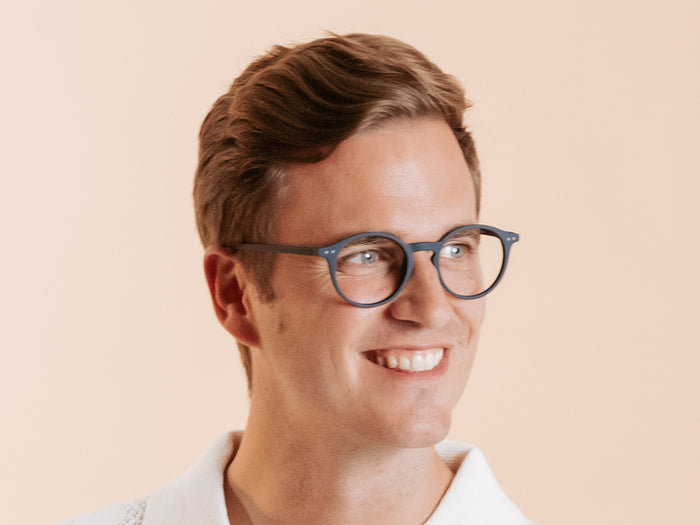 Blue Light Zero Glasses 'Sydney' Navy Blue