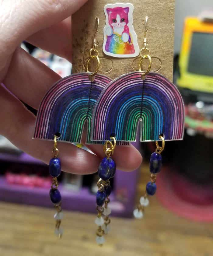 Blue Rainbow EARRINGS by ThEm's