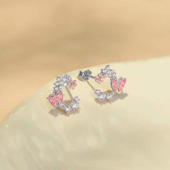silver earring studs