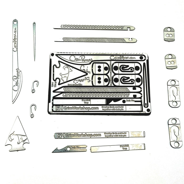 Callie from alone season 7 Cajun Sparkle callie russell 11 in 1 survival tool and metal survival card