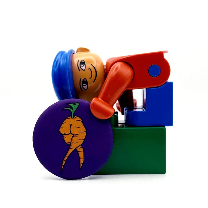 Carrot Fancy Ass MAGNET by Tiny Ass Paintings