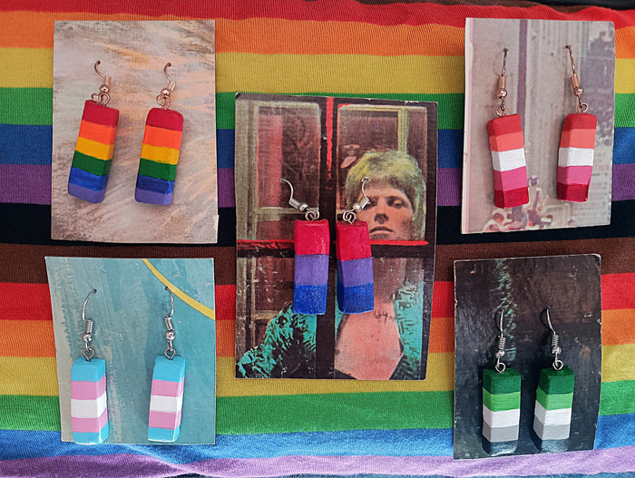Clay Pride Flag EARRiNGS