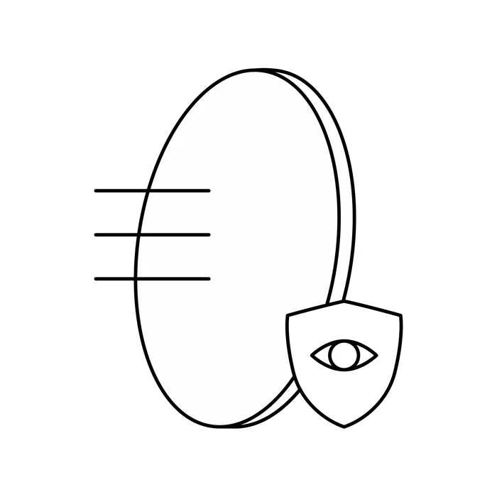 Clear blue light blocking lenses designed with full resin saturation for digital device protection