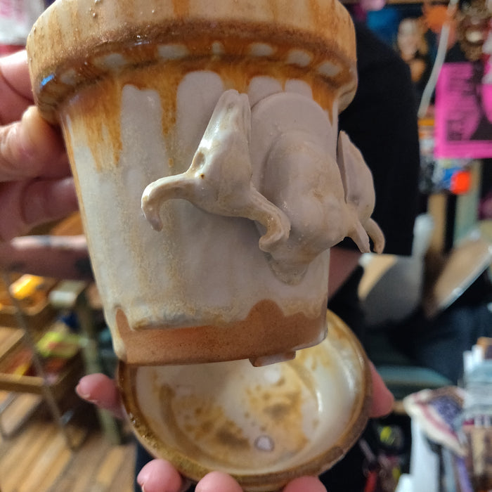 Cow Skulls Beeb Ceramic PLANTER / FLOWER POT