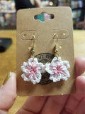 Crochet Cherry Blossom EARRiNGS