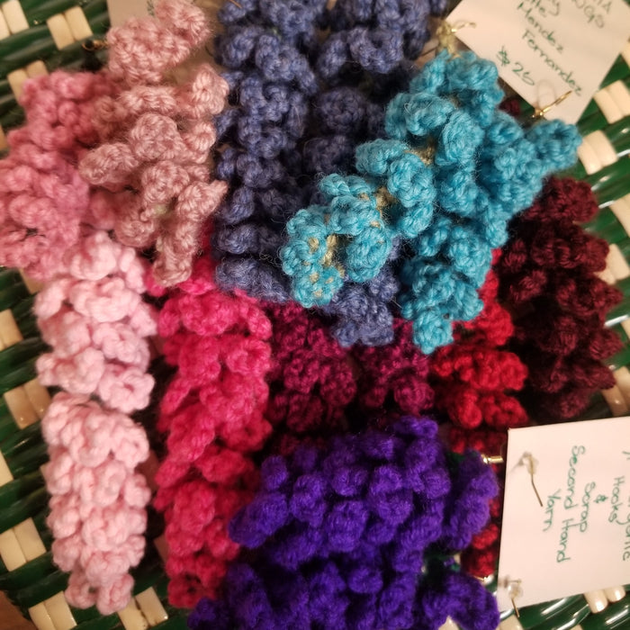 Crochet Wisteria Earrings