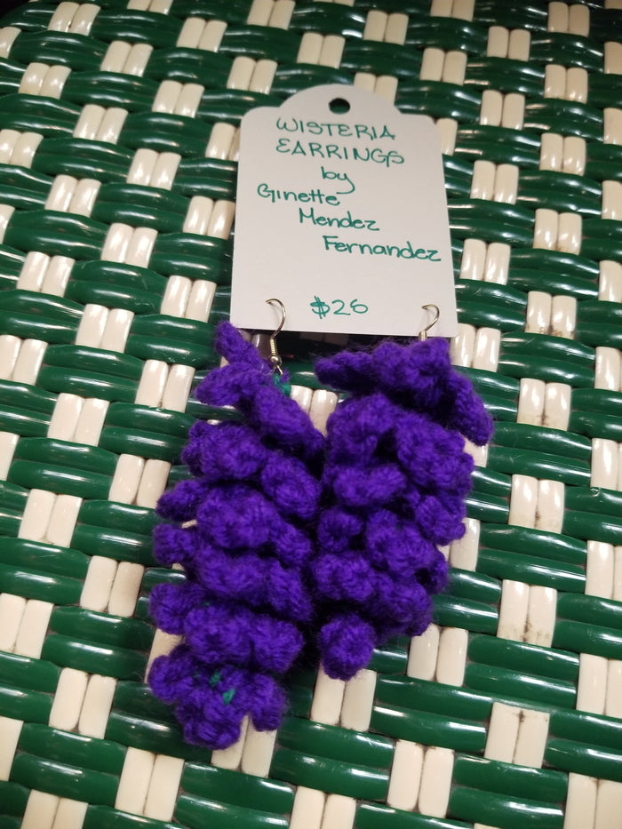 Crochet Wisteria Earrings