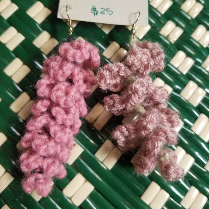 Crochet Wisteria Earrings