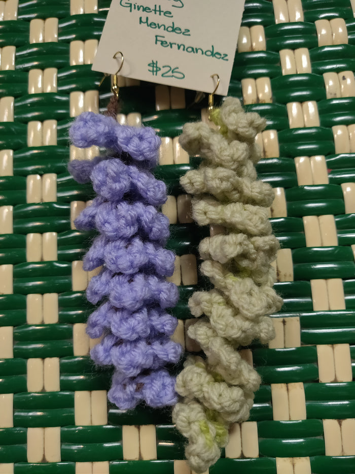 Crochet Wisteria Earrings