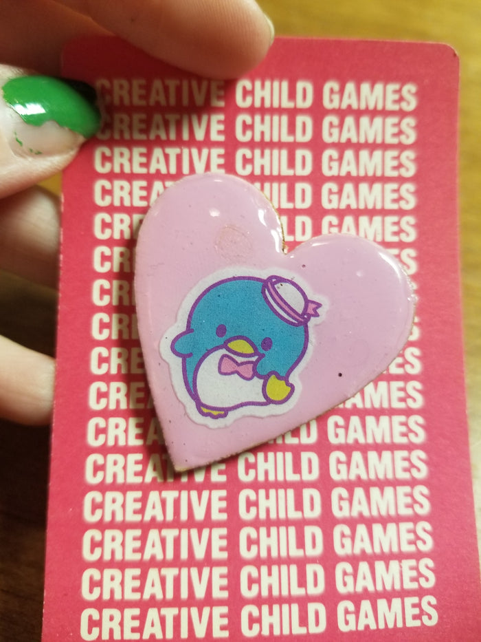 Pink Heart Penguin