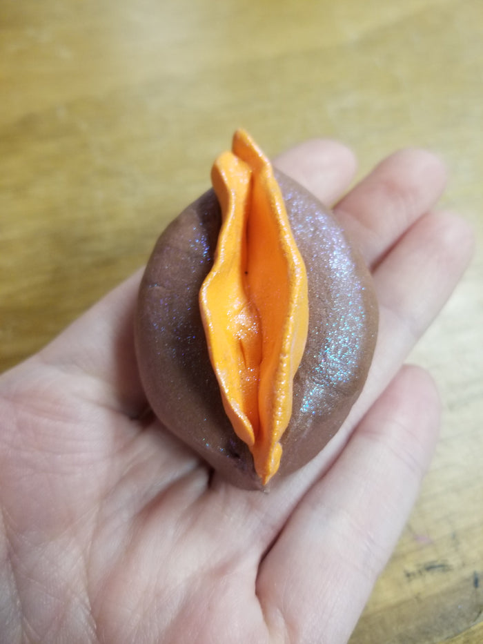 I Brownish Purple Shimmery and Orange