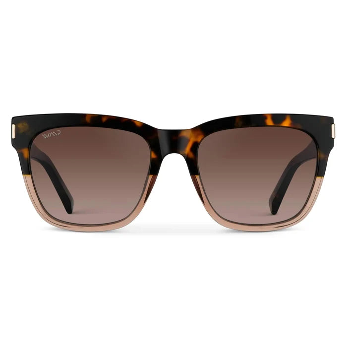Crystal Brown Tortoise / Gradient Brown Lens || Women's Brown Cateye Frame Sunglasses with Brown Polarized Lenses