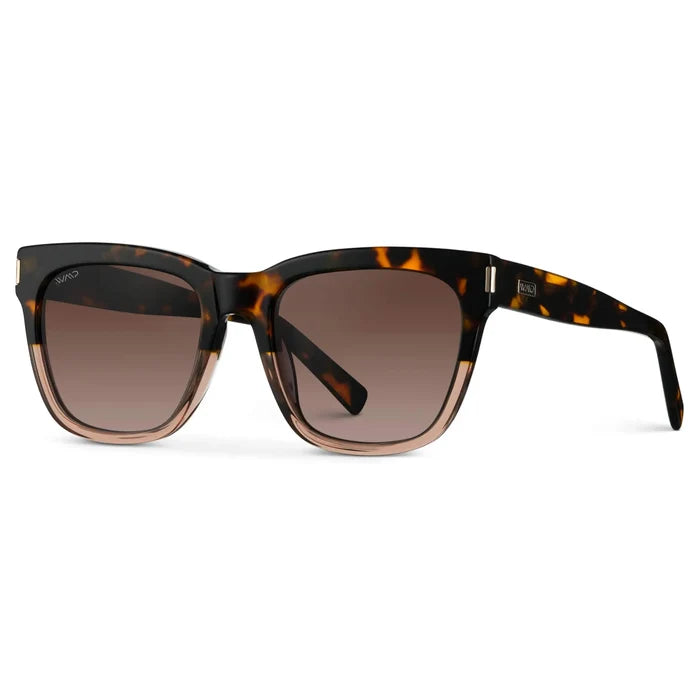 Crystal Brown Tortoise / Gradient Brown Lens || Women's Brown Cateye Frame Sunglasses with Brown Polarized Lenses