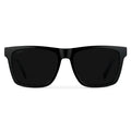 Black / Triple Black Lens || Men's Black Square Polarized Sunglasses with Triple Black Lenses