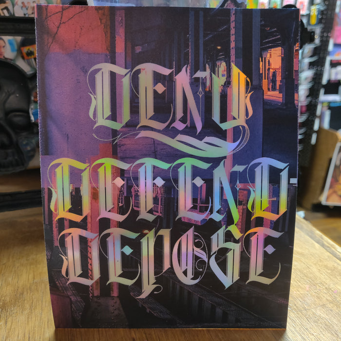 Deny Defend Depose Calligraphy XL STiCKER by Death and Taxes