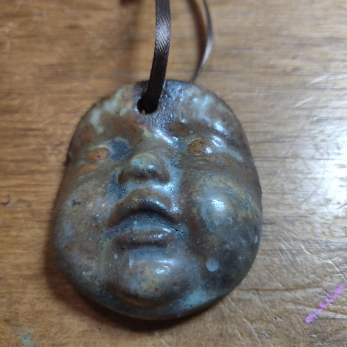 Doll Head CERAMIC PENDANT / ORNAMENTs by The Ceramery