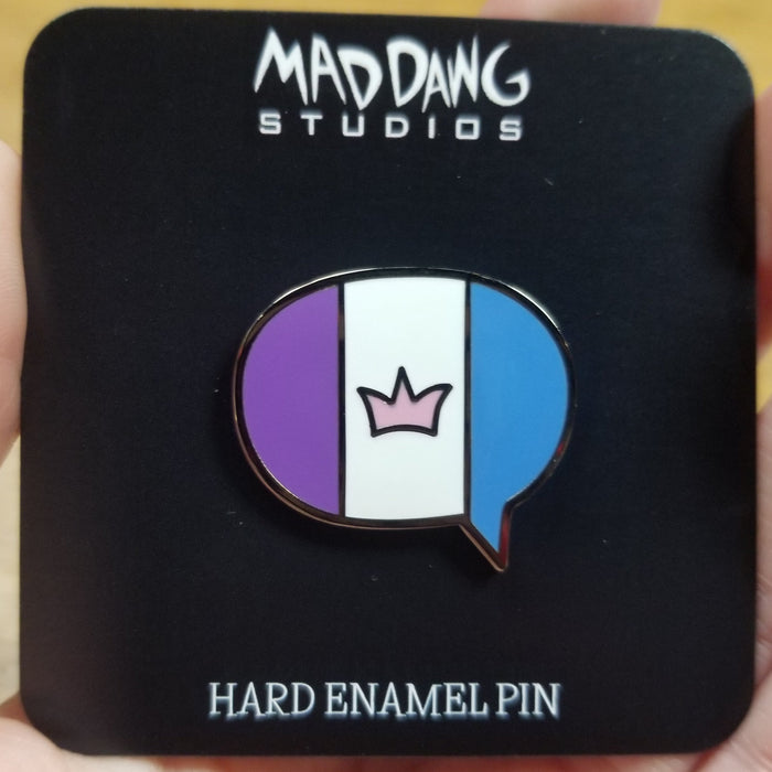 Drag Pride Flag Speech Bubble ENAMEL PIN
