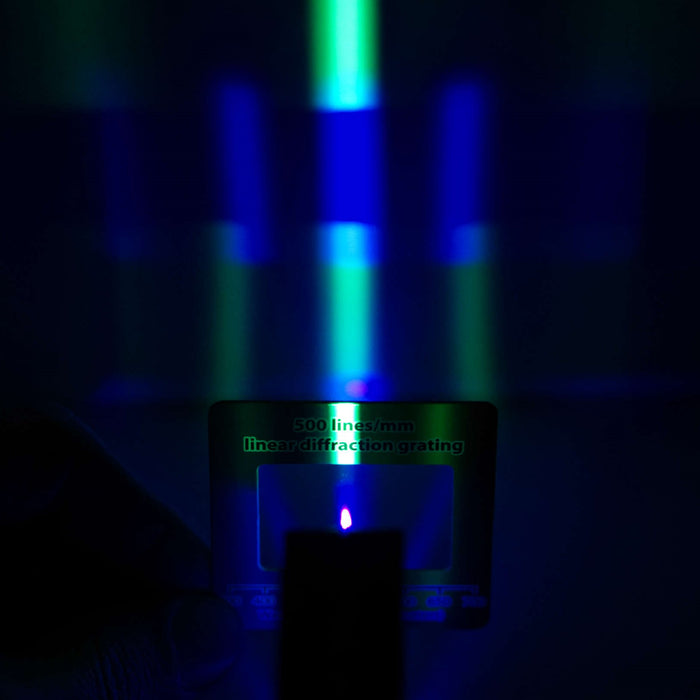Diffraction experiment using Light Blox and a grating for classroom physics lessons