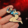 Fainting Red Head ENAMEL PIN by Slayerfest 98