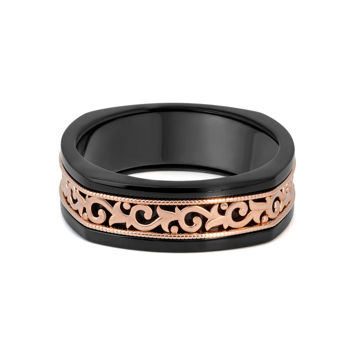 Filigree Onyx Ring