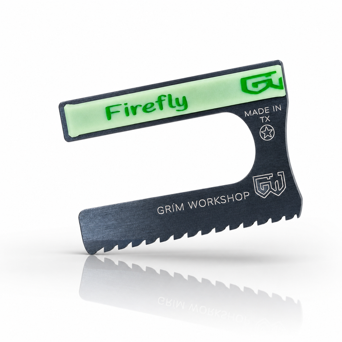 Firefly Saw Card : Credit Card Size Survival Saw with Ferro Rod Fire Starter