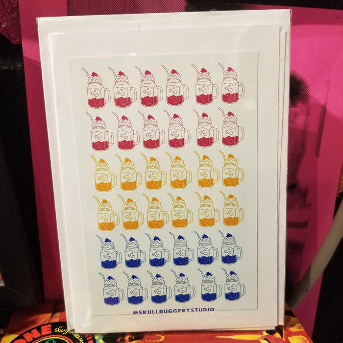 Float GREETING CARD by Skullduggery Studio