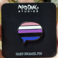 Genderfluid Pride Flag Speech Bubble ENAMEL PIN