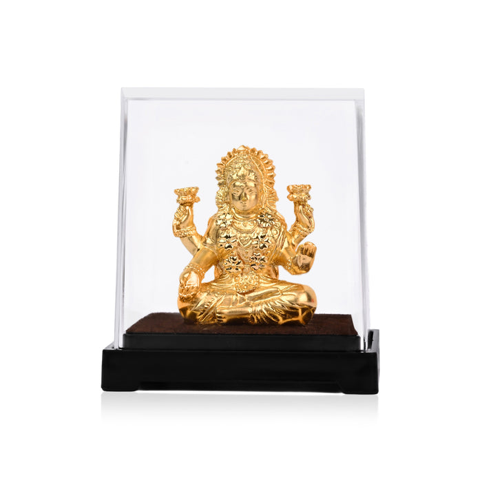 Goddess Lakshmi 24K Gold Foil Display Idol