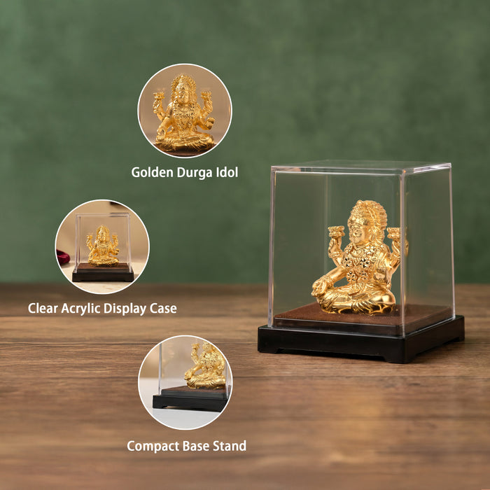 Goddess Lakshmi 24K Gold Foil Display Idol