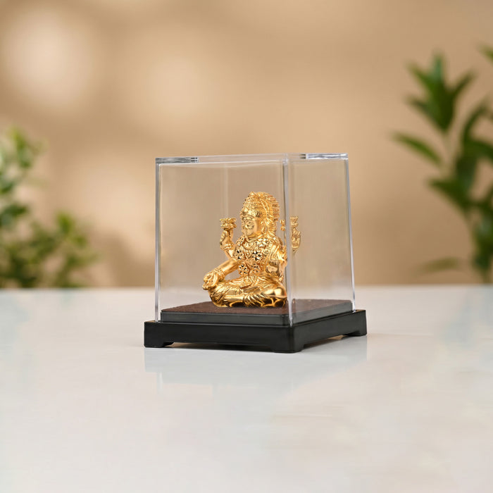 Goddess Lakshmi 24K Gold Foil Display Idol